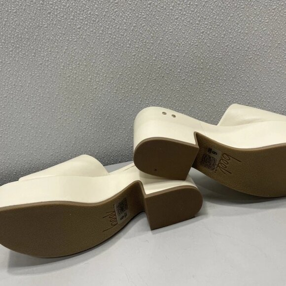 NEW BEEK Prinia Platform Heeled Sandals – Eggshell Size 6 – Leather, Han… - Picture 6 of 12